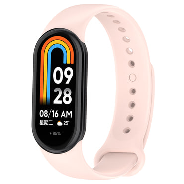 Silikonski remen Techsuit "W014" za Xiaomi Mi Band 8 / 8 NFC / 9 / 9 NFC / Smart Band 10 - ružičasti
