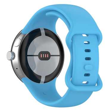 Silikonski remen Techsuit "W031" za Google Pixel Watch 3 45mm - svijetlo plav