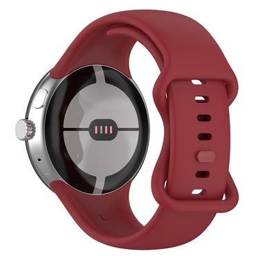 Silikonski remen Techsuit "W031" za Google Pixel Watch 3 45mm - crven