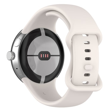 Silikonski remen Techsuit "W031" za Google Pixel Watch 3 45mm - krem bijela