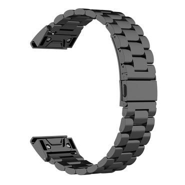 Univerzalni čelični remen Techsuit QuickFit "W010" 26mm za pametne satove - crni