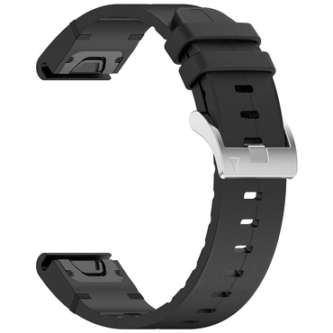Univerzalni silikonski remen Techsuit QuickFit "W071" 26mm za pametne satove - crn