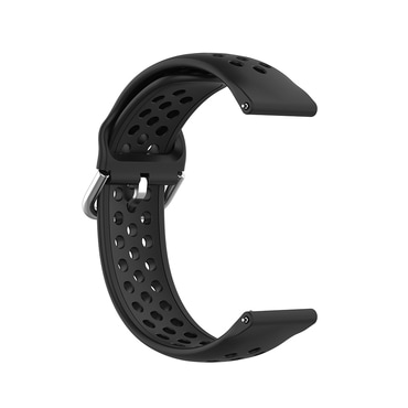 Univerzalni silikonski remen Techsuit "W004" 20mm za pametne satove - crni