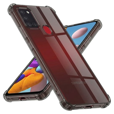 TPU gel maskica Techsuit "Shockproof" za Samsung Galaxy A21s - smoke black