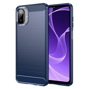 TPU gel maska "Brushed Carbon" za Samsung Galaxy A07 - plav