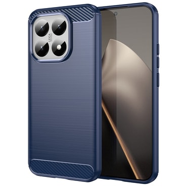 TPU gel maska "Brushed Carbon" za Xiaomi 15T - plav