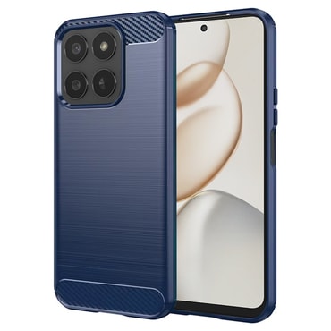 TPU gel maska "Brushed Carbon" za Honor 400 Smart / Honor X7d 4G / X7d 5G - plav