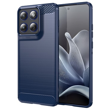 TPU gel maska "Brushed Carbon" za Motorola Edge 70 - plav
