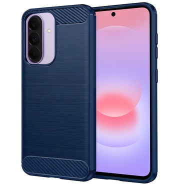 TPU gel maska "Brushed Carbon" za Samsung Galaxy A36 / A56 / A37 - plav
