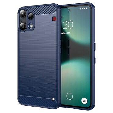 TPU gel maska "Brushed Carbon" za Nothing Phone (3a) Lite - plav