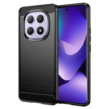 TPU gel maska "Brushed Carbon" za Xiaomi Redmi Note 15 4G / Redmi Note 15 5G / Poco M8 - crn