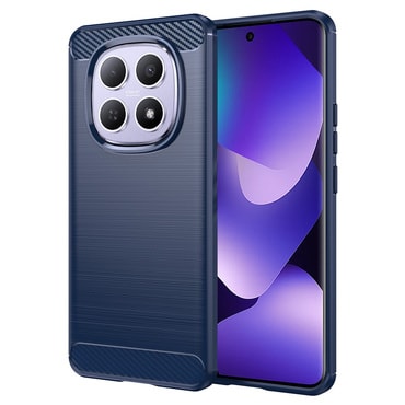 TPU gel maska "Brushed Carbon" za Xiaomi Redmi Note 15 4G / Redmi Note 15 5G / Poco M8 - plav
