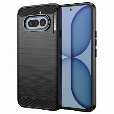 TPU gel maska "Brushed Carbon" za Nothing Phone (4a) - crn