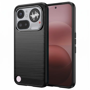 TPU gel maska "Brushed Carbon" za Nothing Phone (4a) Pro - crn