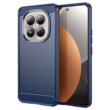 TPU gel maska "Brushed Carbon" za Xiaomi Redmi Note 15 Pro 4G - plav