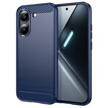 TPU gel maska "Brushed Carbon" za Xiaomi Poco X8 Pro - plav