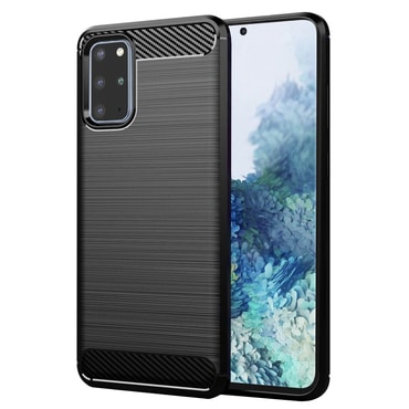 TPU gel maska "Brushed Carbon" za Samsung Galaxy S20 Plus - crn