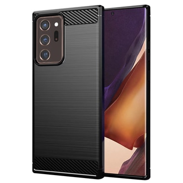 TPU gel maska "Brushed Carbon" za Samsung Galaxy Note 20 Ultra - crn