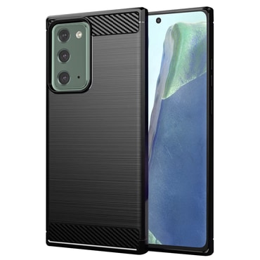 TPU gel maska "Brushed Carbon" za Samsung Galaxy Note 20 - crn