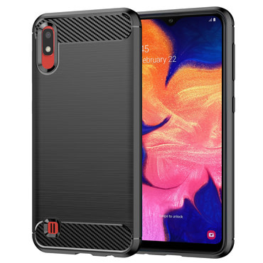 TPU gel maska "Brushed Carbon" za Samsung Galaxy A10 / M10 - crn