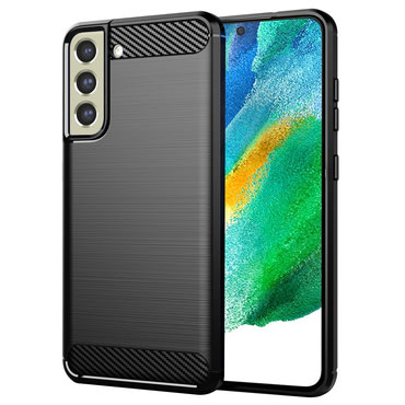TPU gel maska "Brushed Carbon" za Samsung Galaxy S21 FE 5G - crn