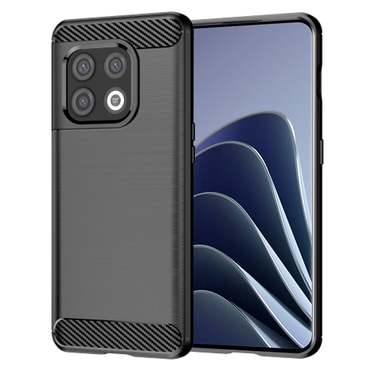 TPU gel maska "Brushed Carbon" za OnePlus 10 Pro - crn