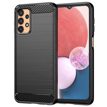TPU gel maska "Brushed Carbon" za Samsung Galaxy A13 - crn