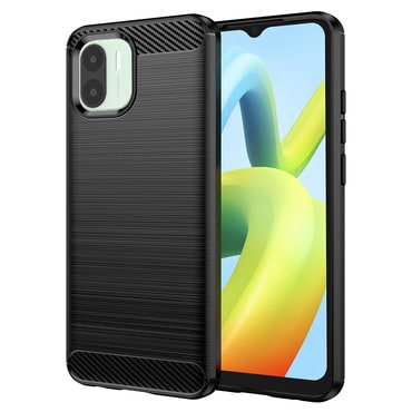 TPU gel maska "Brushed Carbon" za Xiaomi Redmi A1 / A2 - crn