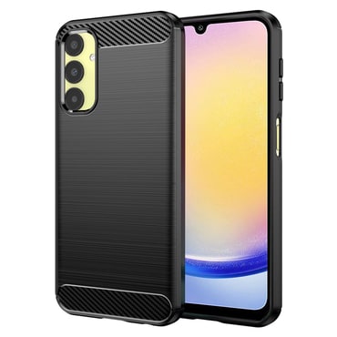 TPU gel maska "Brushed Carbon" za Samsung Galaxy A25 - crn