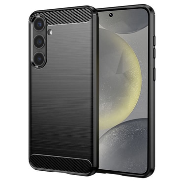 TPU gel maska "Brushed Carbon" za Samsung Galaxy S24 - crn