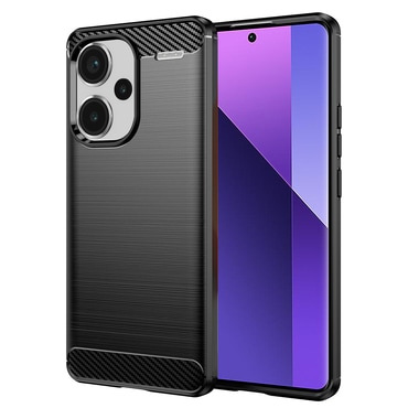 TPU gel maska "Brushed Carbon" za Xiaomi Redmi Note 13 Pro Plus 5G - crn