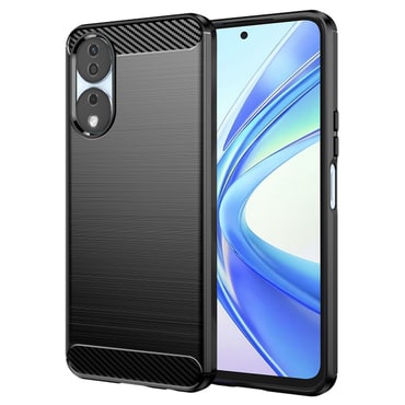 TPU gel maska "Brushed Carbon" za Honor X7b - crn