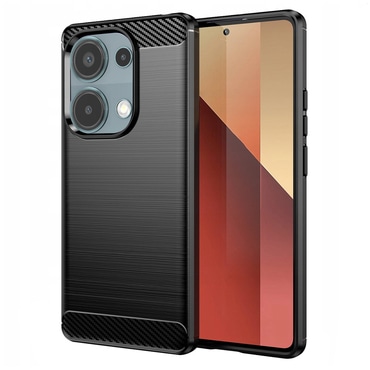 TPU gel maska "Brushed Carbon" za Xiaomi Redmi Note 13 Pro 4G / Poco M6 Pro - crn