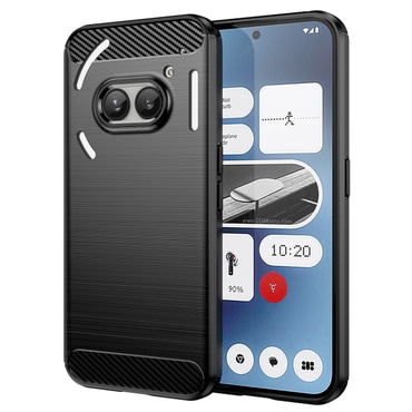TPU gel maska "Brushed Carbon" za Nothing Phone (2a) - crn