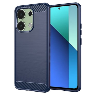 TPU gel maska "Brushed Carbon" za Xiaomi Redmi Note 13 4G - plav