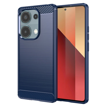 TPU gel maska "Brushed Carbon" za Xiaomi Redmi Note 13 Pro 4G / Poco M6 Pro - plav