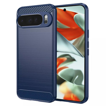 TPU gel maska "Brushed Carbon" za Google Pixel 9 Pro XL - plav