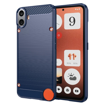 TPU gel maska "Brushed Carbon" za Nothing CMF Phone 1 - plav