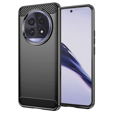 TPU gel maska "Brushed Carbon" za Realme 13 Pro / Pro Plus - crn