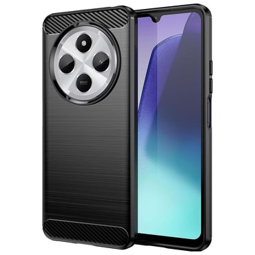 TPU gel maska "Brushed Carbon" za Xiaomi Redmi 14C / Poco C75 - crn