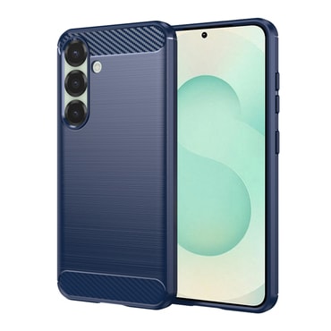 TPU gel maska "Brushed Carbon" za Samsung Galaxy S25 Plus - plav