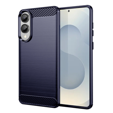 TPU gel maska "Brushed Carbon" za Samsung Galaxy S25 Edge - plav