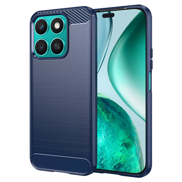 TPU gel maska "Brushed Carbon" za Honor X8c - plav
