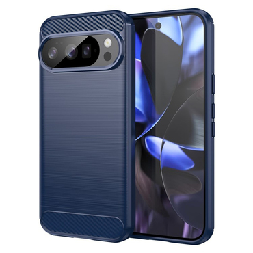 TPU gel maska "Brushed Carbon" za Google Pixel 10 / 10 Pro - plav
