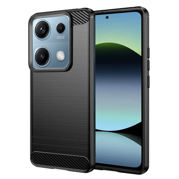TPU gel maska "Brushed Carbon" za Xiaomi Redmi Note 14S - crn