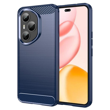 TPU gel maska "Brushed Carbon" za Honor 400 Pro - plav