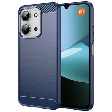 TPU gel maska "Brushed Carbon" za Xiaomi Redmi 15C 4G / Redmi 15C 5G / Poco C85 - plav