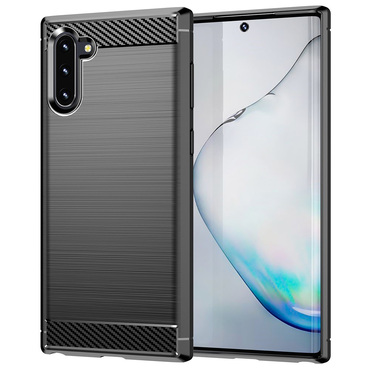 TPU gel maska "Brushed Carbon" za Samsung Galaxy Note 10 - crn