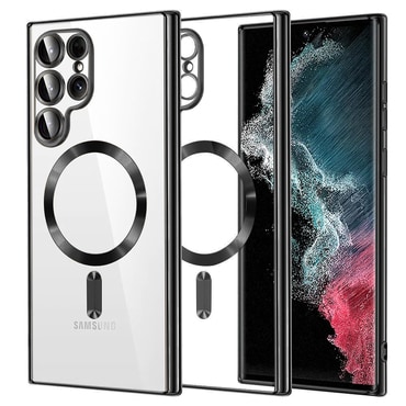 Maskica Techsuit "Luxury Crystal MagSafe" za Samsung Galaxy S22 Ultra - crn