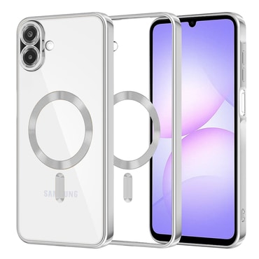 Maskica Techsuit "Luxury Crystal MagSafe" za Samsung Galaxy A07 - srebrn